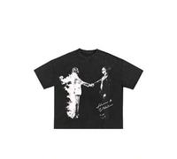 Shein Camiseta Metro Boomin Heroes & Villains - Cuello redondo, 100 % algodón, teñida en prenda