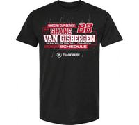 Shein Camiseta negra con bandera a cuadros del programa de la Serie de la Copa 2025 de Shane Van Gisbergen