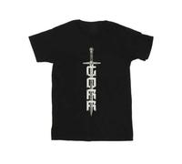 Shein Camiseta negra de Gorr The God Butcher de Thor: Amor y Trueno para hombres