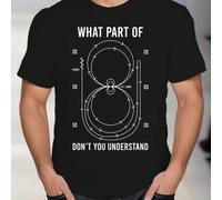 Shein Camiseta negra de verano para hombre con estampado "What Part of Don't You Understand", 220 g/m², puro algodón, manga corta (1 unidad)