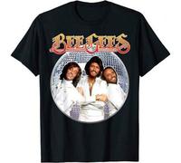 Shein Camiseta negra unisex de The Bee Gees Saturday Night Fever en tallas S-4XL
