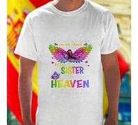 Shein Camiseta para hombre A Raindrop Landing on my cheek is a Kiss from my SISTER That lives in HEAVEN and is Watching over me regalo sentimental cómodo mo