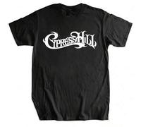 Shein Camiseta para hombre de cuello redondo Cypress Hill negra Nueva camiseta de cuello redondo de hip hop para hombre Camiseta casual de motocicleta