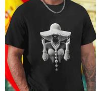 Shein Camiseta para hombre estilo moderno inspirada en Pearl Adorned Woman in Elegant Hat moda elegante cómoda ideal para uso diario imprescindible oferta e