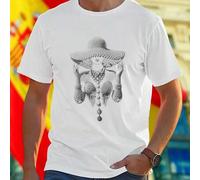 Shein Camiseta para hombre estilo moderno inspirada en Pearl Adorned Woman in Elegant Hat moda elegante cómoda ideal para uso diario imprescindible oferta e