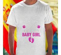 Shein Camiseta para Hombre Mi Primer Día del Padre con Mi Bebé Niña MY FIRST FATHER S DAY WITH MY BABY GIRL Regalo Original para Papá Ropa Familiar Idea Esp