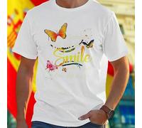 Shein Camiseta para hombre Sometimes I just look up Smile and Say I know that was you diseño original cómoda moda casual idea de regalo oferta especial c