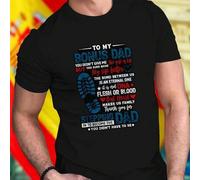 Shein Camiseta Para Hombre To My Bonus Dad You Did not Give Me The Gift Of Life But You Sure Made My Life Better Regalo Emotivo Día Del Padre Vínculo Eterno