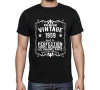 Shein Camiseta para hombre - Todas las piezas originales envejecidas a la perfección 1959 - 65 años Camiseta gráfica Idea de regalo 65.º cumpleaños Año vint