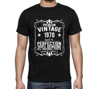Shein Camiseta para hombre - Todas las piezas originales envejecidas a la perfección 1970 - 54 años Camiseta gráfica Idea de regalo 54.º cumpleaños Año vint