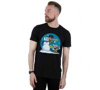 Shein Camiseta para hombres "Chillin Like A Villain" de Super Friends (Negro)