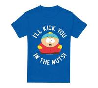 Shein Camiseta para hombres "Kicking You In The Nuts" (Azul Real)