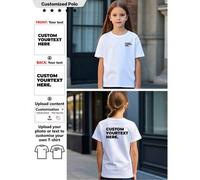 Shein Camiseta personalizada, camiseta deportiva para niñas, transpirable, un regalo - Agrega imágenes para diseñar tu propia camiseta personalizada e impre