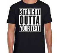 Shein Camiseta personalizada de Straight Outta Compton: regalo divertido y novedoso para cumpleaños, Navidad, películas, canciones y filmes.