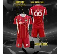 Shein Camiseta personalizada del Nottingham Forest FC con gráficos personalizados, logotipo, nombre y número, unisex, camiseta deportiva transpirable y de s