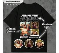 Shein Camiseta personalizada para hombre con foto "Y2K", personaliza tu texto y foto, personaliza tu nombre/selfie/bebé/amigo/ídolo/pareja/familia/fiesta/es