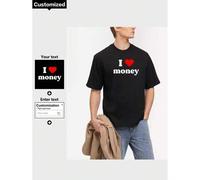 Shein Camiseta personalizada para hombres con tu propia foto y texto impreso, así como una foto de pareja, es un regalo personalizado para tu esposo o novio