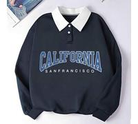 Shein Camiseta polo de hombre con efecto de letra de California San Francisco, estilo deportivo y de tenis y golf al aire libre, tipo preppy