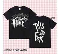 Shein Camiseta retro de la gira mundial de Twice "This Is For", Camiseta "This Is Four Twice", Camiseta "Twice Four Is", Sudadera "This Is For", Sudadera co