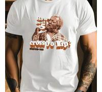 Shein Camiseta retro de Sanford & Son "How Bout 5 Cross Yo Lip?", para hombre, de algodón puro de 220 g/m², manga corta y cuello redondo (1 unidad)