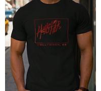 Shein Camiseta roja de San Valentín "Whole Lotta" de Playboi Carti para hombre, 1 pieza, cuello redondo, informal, algodón puro grueso de 220 g/m².
