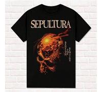 Shein Camiseta Sepultura Beneath The Remains 1989 Thrash Death Metal Groove Metal Algodón de verano para hombres y mujeres Top camiseta Ropa de calle Casual