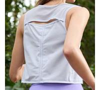 Shein Camiseta sin mangas de mujer elástica y suave para yoga, pilates, fitness, entrenamiento al aire libre, senderismo