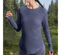 Shein Camiseta sin mangas morada para mujeres con corte al bies, de malla transpirable y de alta elasticidad, ideal para yoga, pilates, fitness, entrenamien