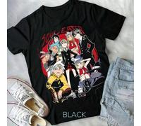 Shein Camiseta Soul Eater, Anime Death The Kid, Manga, Negro Camiseta Gráfica K Star Negro