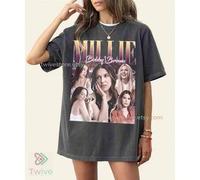 Shein Camiseta, sudadera, camiseta juvenil y camiseta para niños pequeños con diseño limitado de Millie Bobby Brown