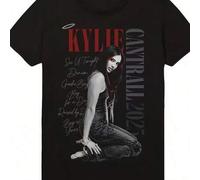Shein Camiseta suelta de algodón 100% con estampado de la gira Descendants Worlds Collide Tour 2025 Kylie Cantrall Cast Summer Y2k para hombres