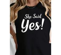 Shein Camiseta suelta de mujer de verano, estilo casual, 180g, con el mensaje "Hora de graduación", "Feliz Navidad, te deseo unos dientes blancos", un regal