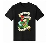 Shein Camiseta unisex 100 % algodón, cuello redondo y manga corta con divertido gráfico de gallo "OO-DE-LALLY Golly What A Day". Camisetas básicas, perfecta
