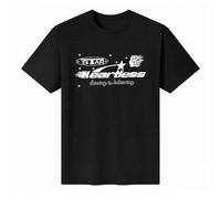 Shein Camiseta unisex 100 % algodón, cuello redondo y manga corta. Gráfico "Estrella sin corazón: ver para creer". Tops de verano misteriosos y elegantes.