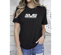 Shein Camiseta unisex de 180g de algodón puro con estampado de Shane Van Gisbergen SVG Chicago Street Race, cómoda y suave para el verano, ligeramente trans