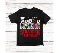 Shein Camiseta unisex de manga corta 100% algodón, camiseta con estampado de StrangerS Things, camiseta divertida e informal para hombre, camiseta de Strang