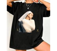 Shein Camiseta unisex negra de Lux Rosalía con los mejores álbumes, tallas S-5XL, 1T0184