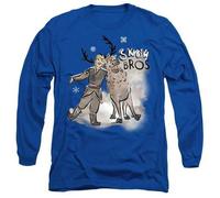 Shein Camiseta unisex para adultos de Kristoff y Sven de Frozen (azul real)