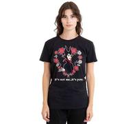 Shein Camiseta unisex para adultos "No soy yo, eres tú" de Maléfica para el Día de San Valentín (Negro)