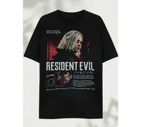 Shein Camiseta unisex Réquiem, camiseta de algodón para hombres de 220g, versión holgada de cuello redondo de manga corta casual para las cuatro estaciones