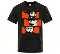 Shein Camiseta vaquera Tuco con ojos de ángel Blondie The Good, the Bad and the Ugly para hombre y mujer Il buono brutto cattivo Camiseta holgada unisex de