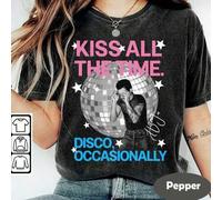 Shein Camiseta vintage con el diseño "Harry Style besa todo el tiempo" del nuevo álbum, Camiseta gráfica HS4, Camiseta con estilo de gira musical retro, Reg