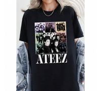 Shein Camiseta vintage de Hongjoong de ATEEZ, camiseta unisex de Kpop