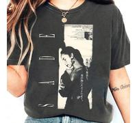 Shein Camiseta vintage del álbum "Love" de Sade, camiseta de fan de música pop de los 90, camisetas gráficas para mujer