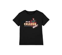 Shein Camiseta "Yo soy el jefe" para niños/as (Negro)
