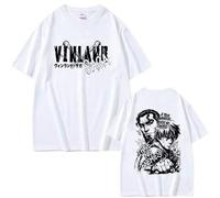 Shein Camisetas Anime Vinland Saga Thorfinn Un Verdadero Guerrero No Necesita Espada No Tengo Enemigos Camisetas Manga Oversized Crewneck para Hombres y Muj