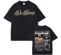 Shein Camisetas con estampado de Charles Oliveira Do Bronx para hombres y mujeres, camiseta clásica vintage de moda, algodón de alta calidad, camiseta casua
