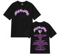 Shein Camisetas con estampado del álbum "Por Si Manana No Estoy" de Omar Courtz para hombres y mujeres, camisetas de moda, vintage, holgadas, casuales, esté