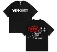 Shein Camisetas de algodón puro para hombres y mujeres, estilo urbano, 2026 Banda Morat Asuntos Pendientes Yem Todo era simple cuando no sabía extrañar