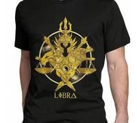 Shein Camisetas de los Caballeros del Zodiaco Anime Saint Seiya para hombres y mujeres, de algodón, estilo hipster, de cuello redondo, de manga corta, ropa